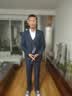 罗蒙 西服男士休闲西装男套装外套修身伴郎新郎结婚商务职业正装衣服 藏青双扣套装+衬衫+马甲+领带 XL /175【115-130斤】 实拍图