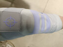 准者【单只装】运动护膝硅胶垫弹簧条半月板护腿男女士跑步护具篮球 灰/紫【升级装】 M 85-110斤 实拍图