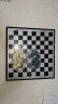 紫湖国际跳棋100格磁性折叠棋盘黑白色西洋棋子学生儿童成人亲子玩具 磁石国际跳棋 实拍图
