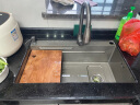 东诗日本厨房水槽大单槽304纳米不锈钢加厚洗碗洗菜盆手工枪灰水池 B套餐+圆形抽拉龙头+肥皂器 750x450mm（80%用户选择） 实拍图