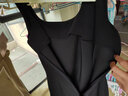 太平鸟方领无袖气质吊带连衣裙夏收腰黑色赫本风裙子 黑色 S 实拍图