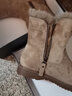 达芙妮东北防寒雪地靴女2025新款秋冬加绒加厚马丁靴女厚底防滑保暖棉鞋 卡其色 40 实拍图