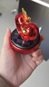 齐选汽车摆件车载太阳能旋转香水摆饰中控台苹果心形摆饰车装饰用品男 中国红【缤纷】 实拍图