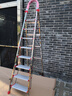 添禧 梯子家用不锈钢折叠人字梯加厚室内楼梯多功能伸缩爬梯 不锈钢加宽加厚16CM八步 实拍图