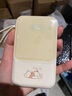 Disney迪士尼轻薄充电宝自带线20000毫安快充可上飞机超薄小巧便携女生可爱苹果15/16手机3c认证移动电源 米白色 1万毫安 轻薄便携 实拍图