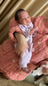 贝瑞加（Babyprints）新生儿连体衣2件装初生男女宝宝纯棉衣服四季内衣A类护肚 紫52 实拍图