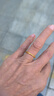 中国黄金（CHINA GOLD）古法素圈黄金戒指女足金情侣对戒三生三世指环520礼物送老婆女友 【光面】单戒20号 1g 实拍图