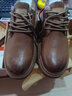 公牛世家休闲皮鞋男秋冬季加绒英伦马丁靴男士低帮保暖工装棉鞋子男雪地靴 实拍图
