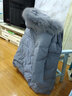 雅鹿妈妈羽绒服中长款中年人加厚冬装中老年妇女洋气时尚保暖外套 8860灰蓝加厚 2XL 推荐120-135斤 实拍图