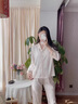 上海故事生日礼物送老婆妈妈三件套睡衣女夏26新款高端提花轻奢家居服礼盒 月晴-长袖长裤【礼盒装】 L 【建议体重105-120斤】 实拍图