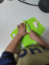 贝瑟斯 儿童水果塑料刀具5件套 安全切蔬菜砧板便携菜刀案板套装 绿色 实拍图