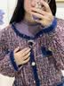 瑞饰界高档月亮水钻胸针女奢华礼盒胸花女西装外套配饰情人节礼物送女友 紫色 实拍图