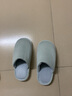 果洛菲（GUOLUOFEI）日式棉麻拖鞋女春秋居家室内木地板情侣棉拖鞋男四季绿色 36-37 实拍图