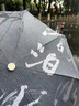 逗趣家全自动雨伞男女学生遮阳伞大号晴雨两用防晒紫外线便携折叠太阳伞 碧莲轻舞三折黑胶自动款 8骨 户外加固防风男士商务折叠伞 实拍图