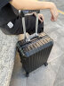 瑞德姆（REDURM）全铝镁合金行李箱铝框拉杆箱小型登机箱出差旅行箱万向轮密码箱 曜岩黑 -旗舰款3D纹防刮耐磨硬箱 20英寸 -可登机 晒单实拍图
