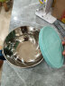 麦元素（Maiyuansu）304不锈钢泡面碗单个带盖宿舍学生汤碗饭碗日式家用泡面碗  蓝 晒单实拍图