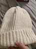 苏木佰新款大头围毛线帽子男士秋冬潮保暖护耳冷帽宽松显脸小针织帽女 米色 实拍图