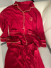 浪莎本命年蛇年大红睡衣女情侣棉质长袖开衫套装结婚喜庆可外穿家居服 实拍图