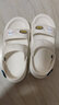 FOX.G女士凉鞋女款拖鞋2025年新款软底外穿厚底平底夏季踩屎感沙滩女鞋 白色卡通两穿40-41【适合39-40】 实拍图