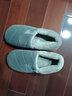 惠夫人 家居棉拖鞋女防滑月子冬天室内大码加绒男女式保暖棉拖鞋情侣 包跟款 灰色 42-43 适合41-42码穿 实拍图