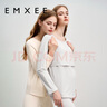 嫚熙（EMXEE）超皮孕妇秋衣秋裤套装秋冬哺乳月子服保暖内衣 浅灰【轻暖-supima进口棉】 M 实拍图