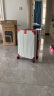 ELLE法国24英寸时尚白色行李箱品牌拉杆箱TSA拉链旅行箱万向轮密码箱 实拍图