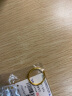 周六福（ZLF）母亲节礼物   黄金戒指女款硬金三生三世足金素圈指环 定价单个 光面11号 实拍图