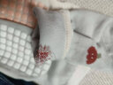 爱宝适婴儿袜子宝宝学步地板袜防滑底隔凉儿童早教袜M码3双装粉草莓S725 实拍图