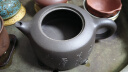 藏壶天下宜兴纯手工紫砂壶名家戴尔其刻绘收藏茶壶茶具黑金砂天际 实拍图