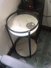 坤奉茶几双层棋牌室麻将机专用烟缸茶水圆形架麻将桌边几桌轻奢圆茶几 平面-黑架【40*40*50】无烟灰缸 实拍图