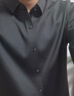 皮尔卡丹保暖衬衫男秋冬季免烫衬衣长袖加厚打底衫中青年纯色加绒内搭上衣 实拍图