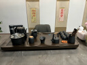 忘艺（WANGYI）黑檀色茶盘茶具套装全自一体现代高端办公家用陶瓷功夫茶具整套 黑檀色四合一套组 晒单实拍图