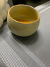 易信米黄汝窑杯陶瓷单杯开片可养主人杯喝茶器家用喝茶杯功夫茶具配件 汝窑罗汉杯-米黄 实拍图