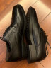 奥康（Aokang）商务男士皮鞋男布洛克男鞋系带低帮鞋193211020 黑色41码 实拍图
