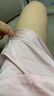 红豆居家冰丝睡衣女夏季短袖开衫套装女士家居服仿真丝睡衣樱花粉175/96A 实拍图