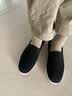 老美华冬季棉鞋男薄绒三防热反射老北京千层底布鞋 黑色 纯棉千层底 39 实拍图
