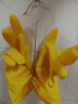 巧姨橡胶手套劳保工作耐磨耐用胶皮防水洗衣服洗碗女厨房家用 黄色加厚3双装 M(中码) 实拍图