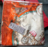 上海故事丝巾女士围巾礼盒披肩送长辈妈妈生日情人节老婆母亲节礼物 时尚爱码 桔色 实拍图