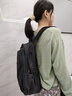 贝依美轻便双肩包女士新款时尚男运动登山包大容量徒步旅行背包旅游书包 黑色 小号 实拍图