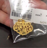 曼卡龙黄金吊坠足金小福星锁包福运金锁 儿童锁送宝宝生日礼物周岁礼物 3.18g 实拍图