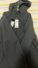 美津浓户外梭织风衣男士单层防风连帽外套男 黑色【春秋款】 4XL  实拍图