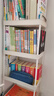 王星和月书架落地置物架家用多层儿童玩具阅读收纳零食移动小推车简易书柜 【窄宽4层】白色（20*30*98cm） 实拍图