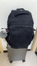 新潮代背包男帆布大容量旅行双肩包休闲初中大学生情侣书包潮简约电脑包 扩容版蓝黑色【多隔层+可扩容】 实拍图