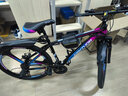 EG7山地自行车成人学生变速越野单车双减震赛车26寸青少年男女 三刀【升级减震 轻量铝架】炫彩 27.5寸24速【适合：175-190CM】 实拍图