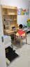 久念实木书桌书柜书架一体可升降中小学生专用学习桌写字桌家用电脑桌 原木色【书桌+12#升降椅】 100*60*190CM 实拍图
