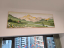 墨派（Mopai）手绘油画客厅装饰画肌理画沙发背景墙挂画奶油风横幅抽象大气壁画 艳阳高照 150x50cm手绘油画 实拍图