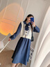 唐菓蜜秋冬连衣裙女装2025新款韩版时尚百搭气质减龄红色新年本命年裙子 红色 M 实拍图