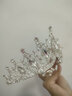 遇上佳人皇冠头饰写真水晶头饰新娘结婚婚纱头饰婚礼装饰发饰送女朋友 皇冠头饰【银色】 实拍图