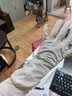 瑞莱奥女士夏季防晒手套长款冰丝防晒防紫外线薄款户外骑行开车触屏手套 圆口护腕加长款-米色 均码 实拍图