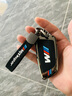 猛速宝马汽车钥匙套5系3系x5x3包530刀锋x1x6x7i3扣325li三五系保护壳 C款刀锋【铂金银原色】+真皮扣 实拍图